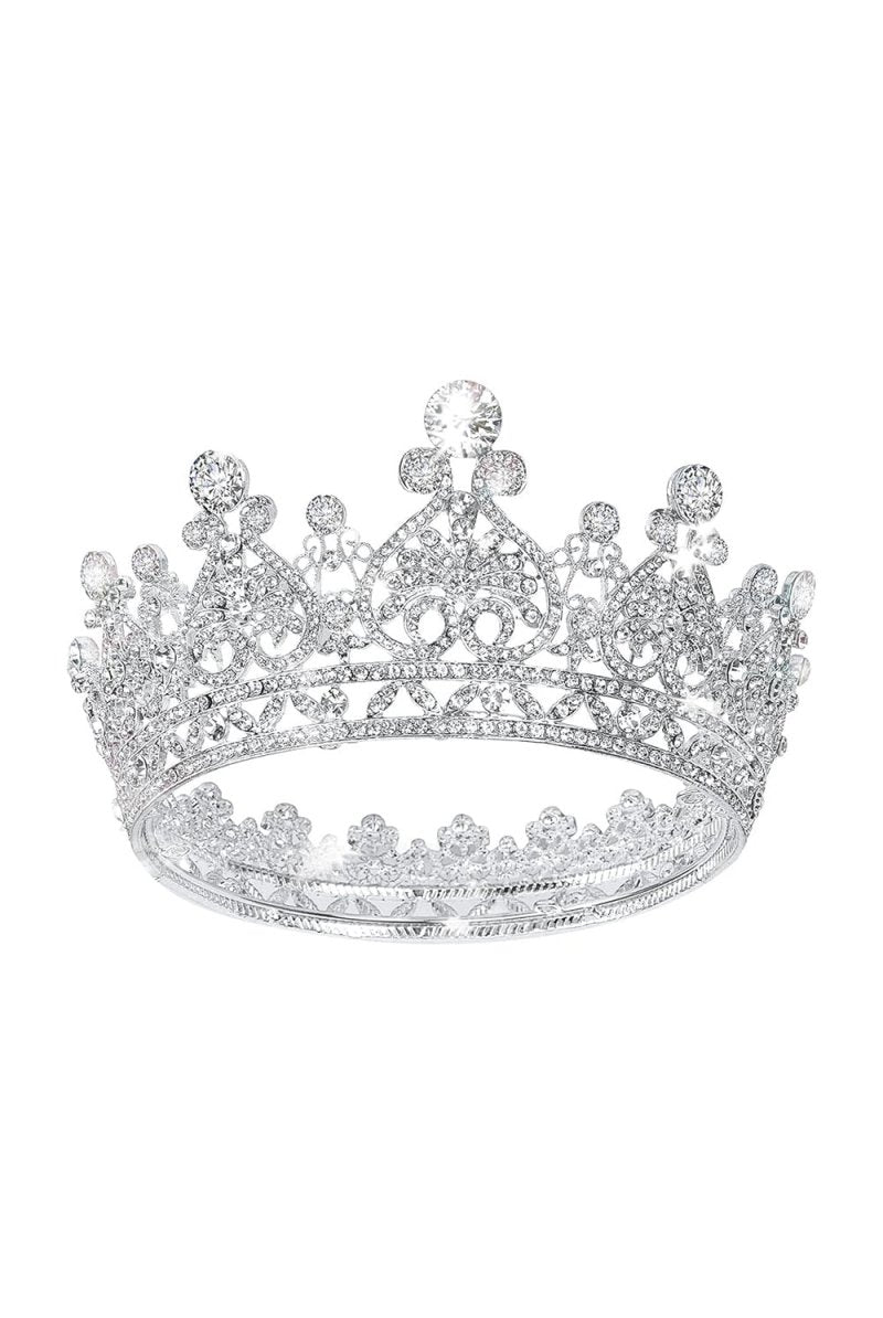 Crystal Full Round Wedding Crown - KissProm