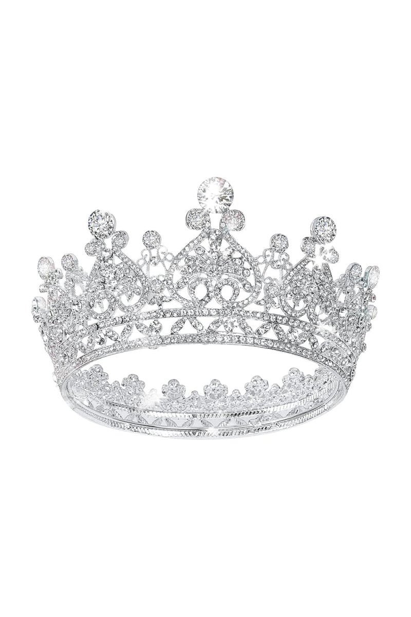 Crystal Full Round Wedding Crown - KissProm