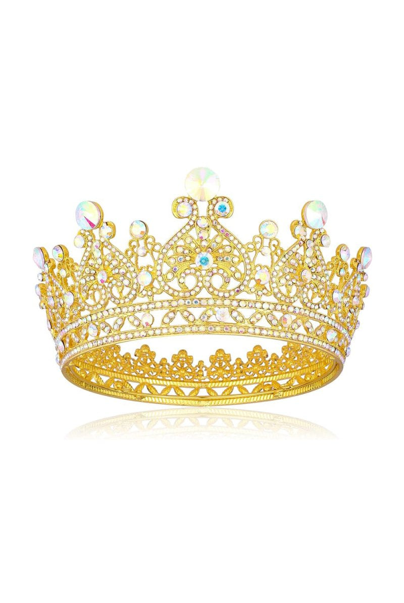 Crystal Full Round Wedding Crown - KissProm