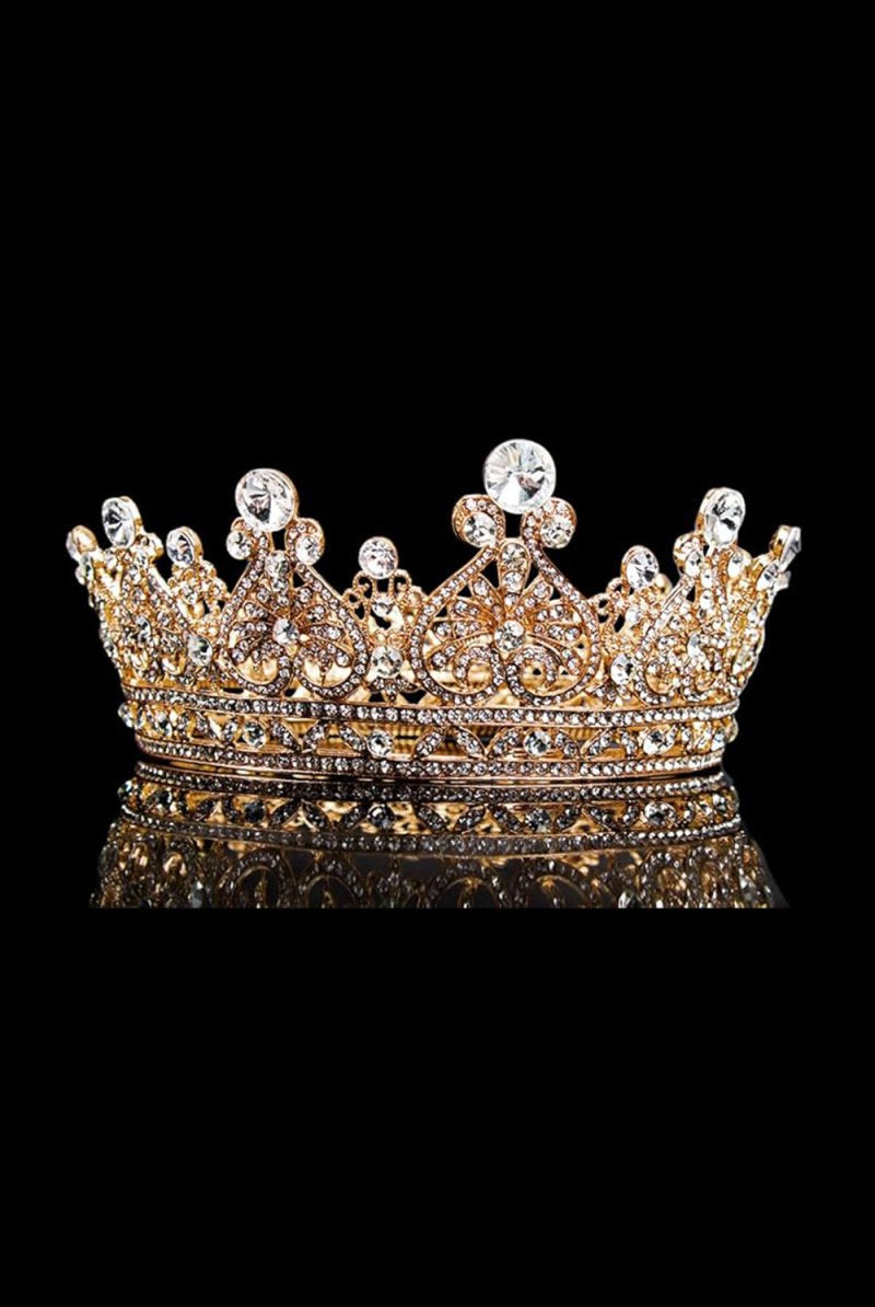 Crystal Full Round Wedding Crown - KissProm