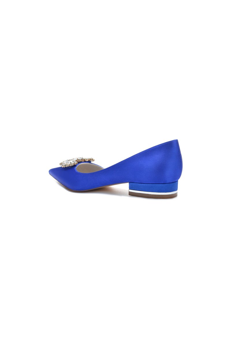 Crystal Simple Pointed Toe Flats - KissProm