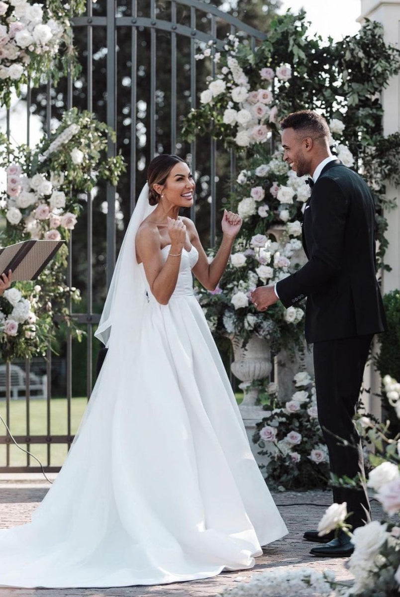 Ball Gown Sweetheart Satin Wedding Dresses