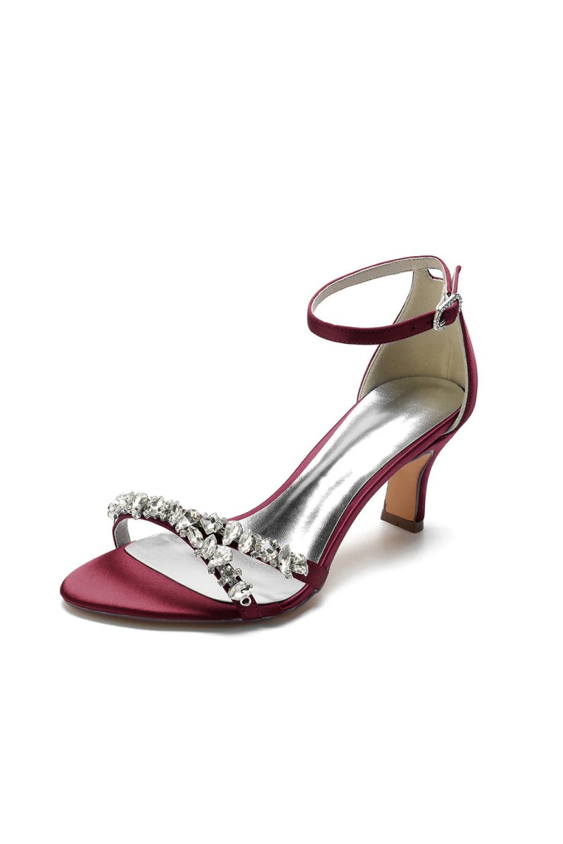 Simple Round Toe Chunky Heel Pumps - KissProm