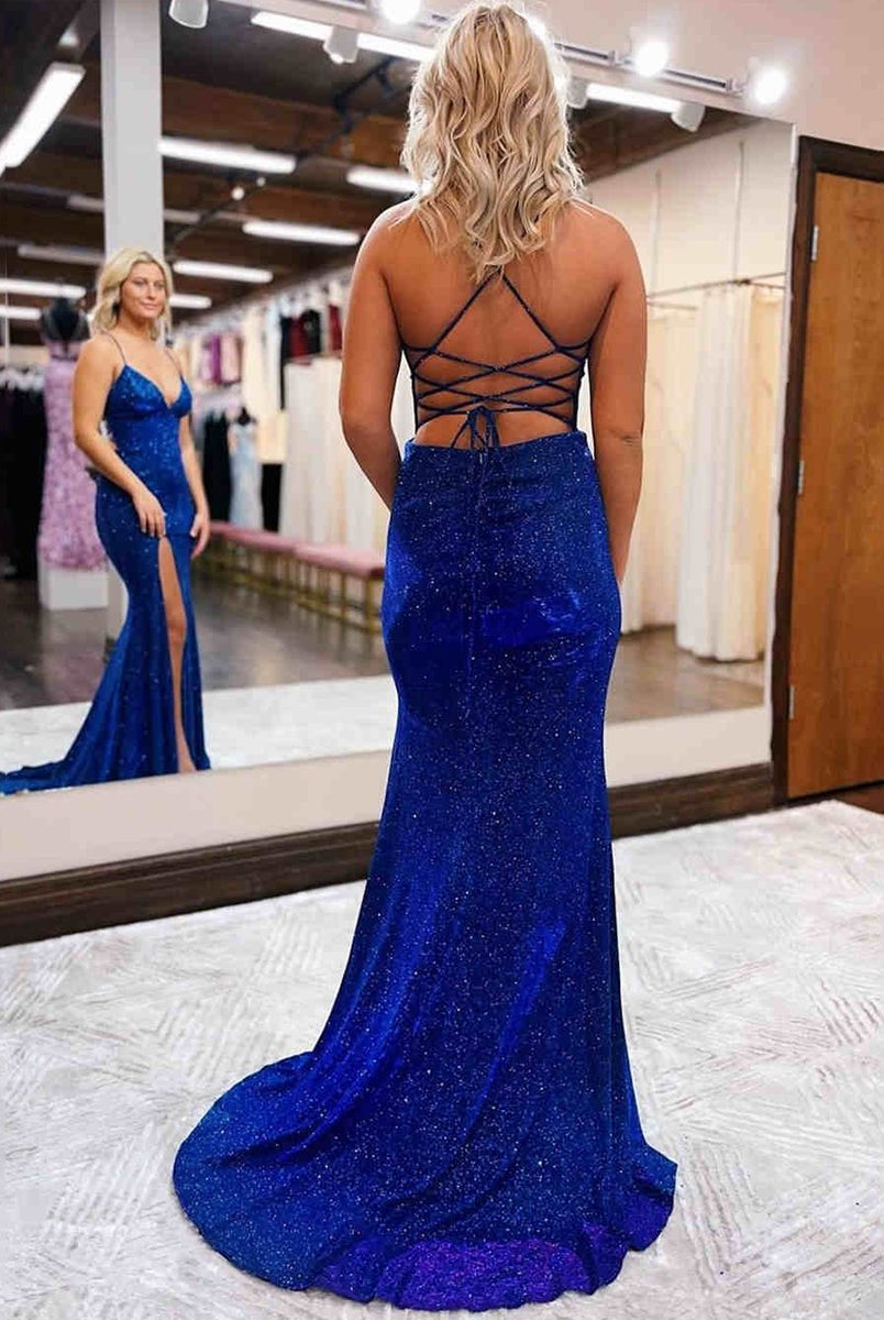 Elegant Royal Blue Mermaid Long Party Dress - KissProm