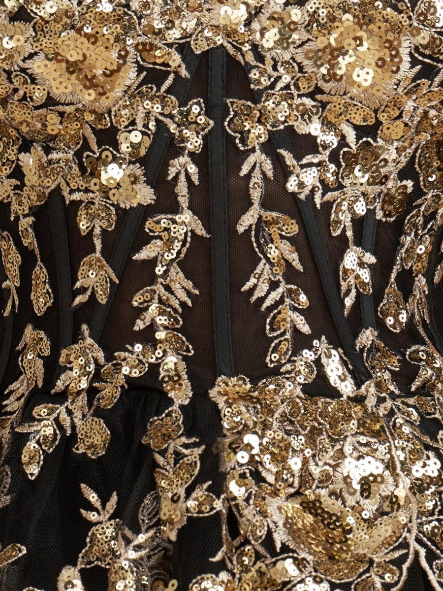 Emma | A Line One Shoulder Navy Tiered Lace Short Homecoming Dress