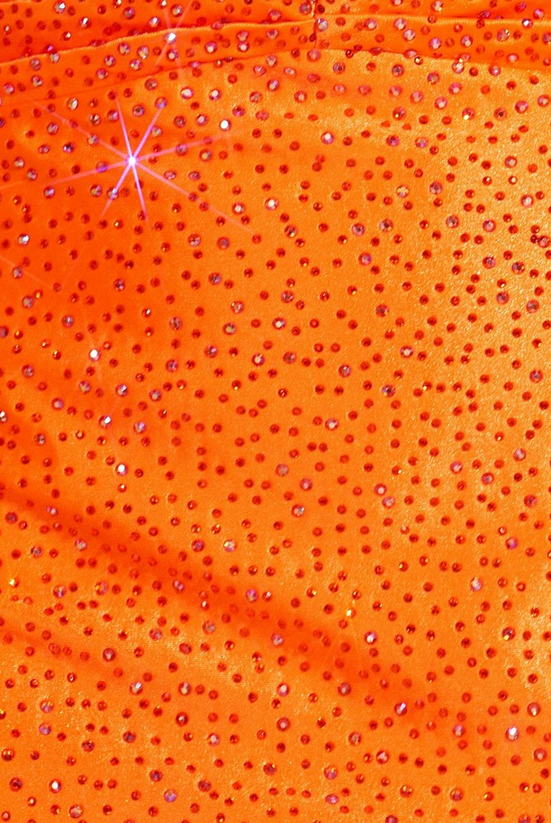 Eos | Bright Orange - Sheath Sweetheart Sequined Cut Out Short Homecoming Dresses