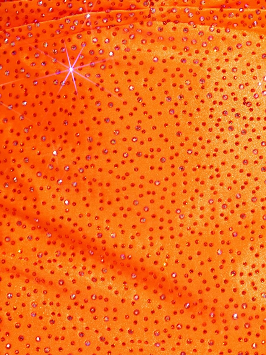 Eos | Bright Orange - Sheath Sweetheart Sequined Cut Out Short Homecoming Dresses