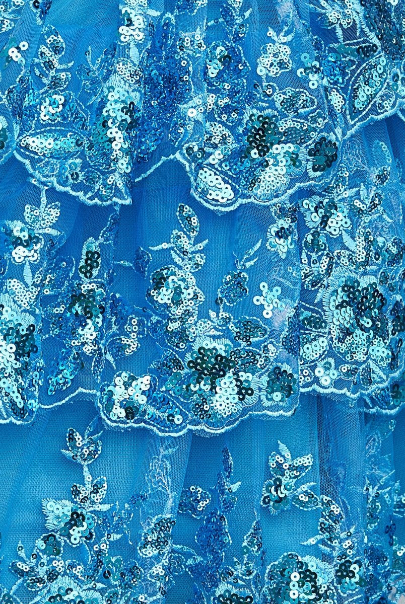 Everly | Peacock - A-Line Sweetheart Tiered Short Homecoming Dress