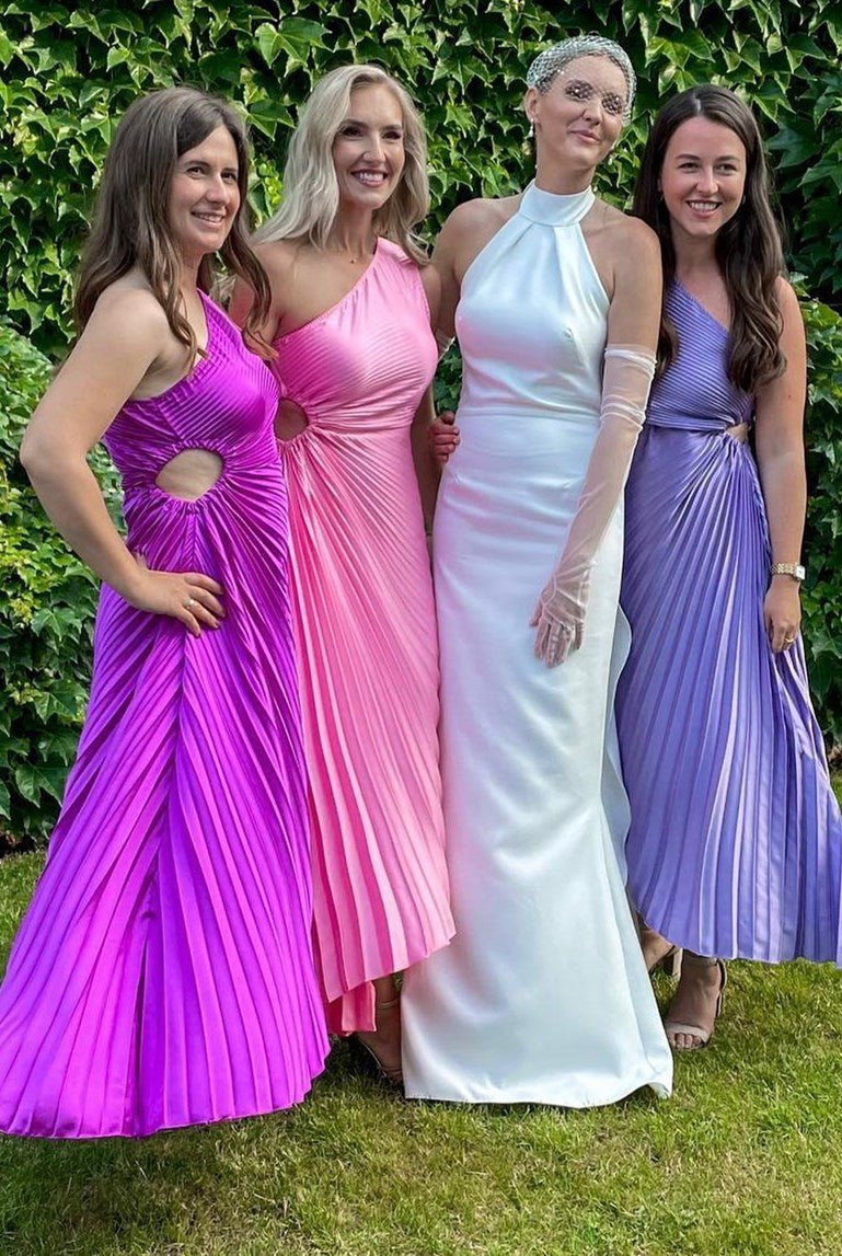Evonne | One - Shoulder Cutout High - Low Bridesmaid Dress - KissProm