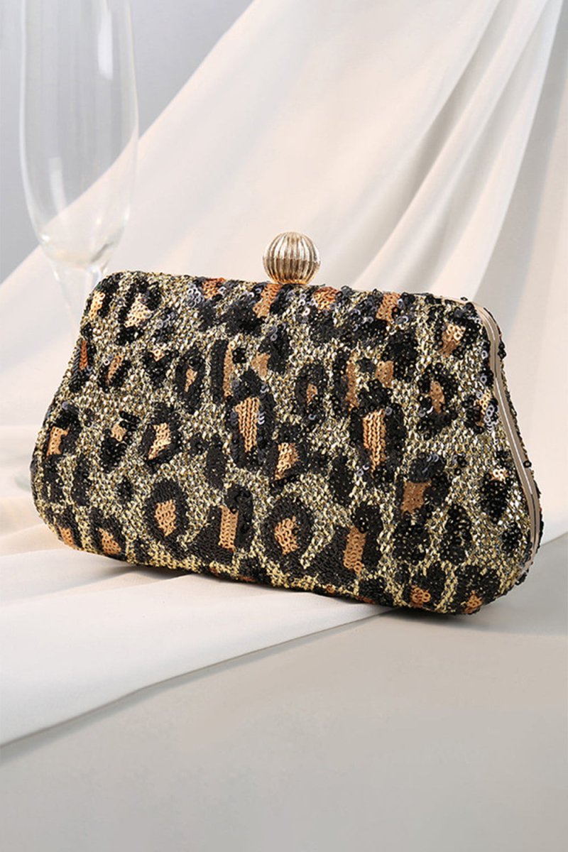 Eye - Catching Leopard Clutch Bag - KissProm