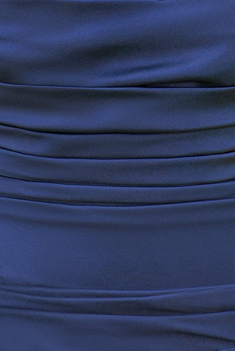 Felisia| Bodycon Satin Strapless Homecoming Dress with Lace and Gloves