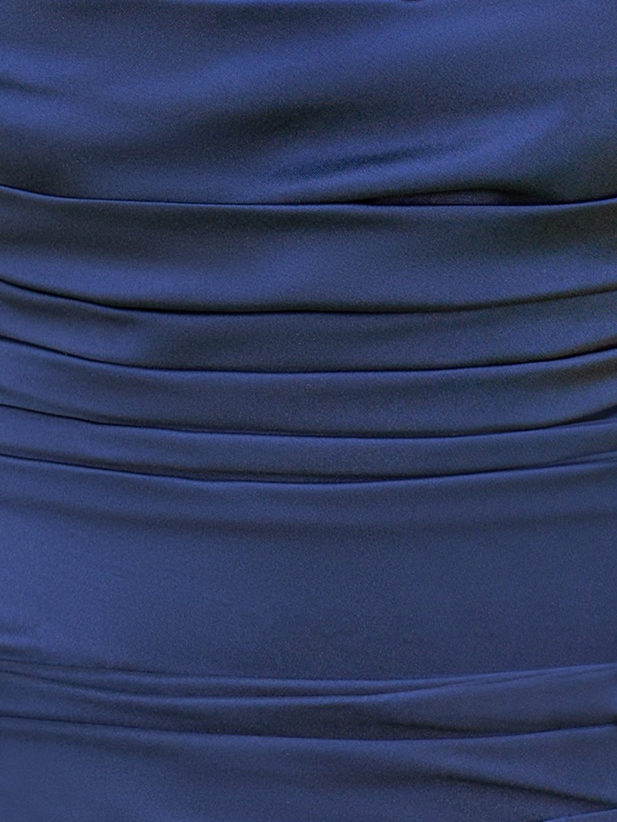 Felisia| Bodycon Satin Strapless Homecoming Dress with Lace and Gloves