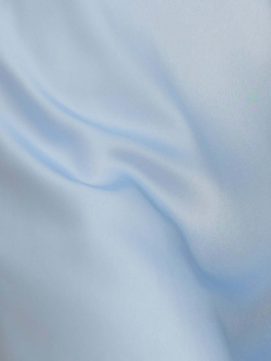 Fioraelyn | Sky Blue - Sheath Satin V Neck Short Homecoming Dresses with Flower Straps