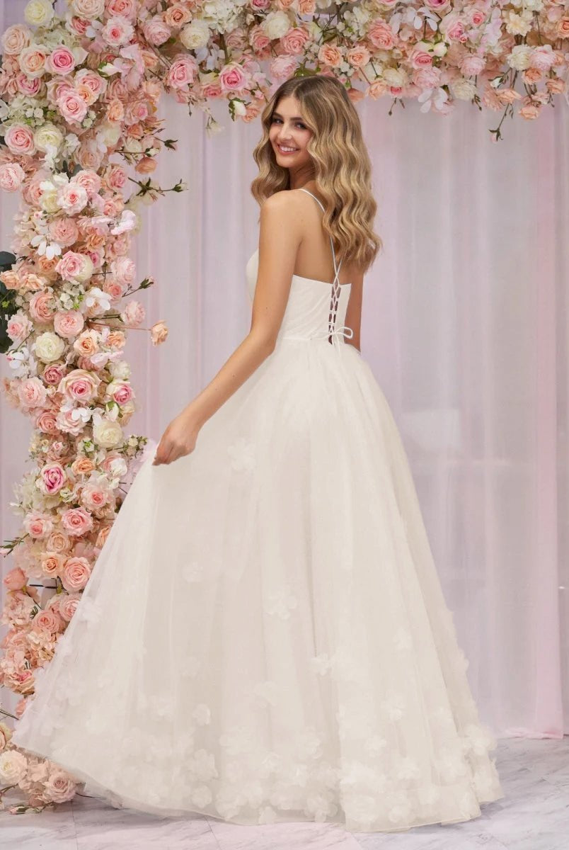 Arabella |A-line Spaghetti Straps Pink Tulle Prom Dress