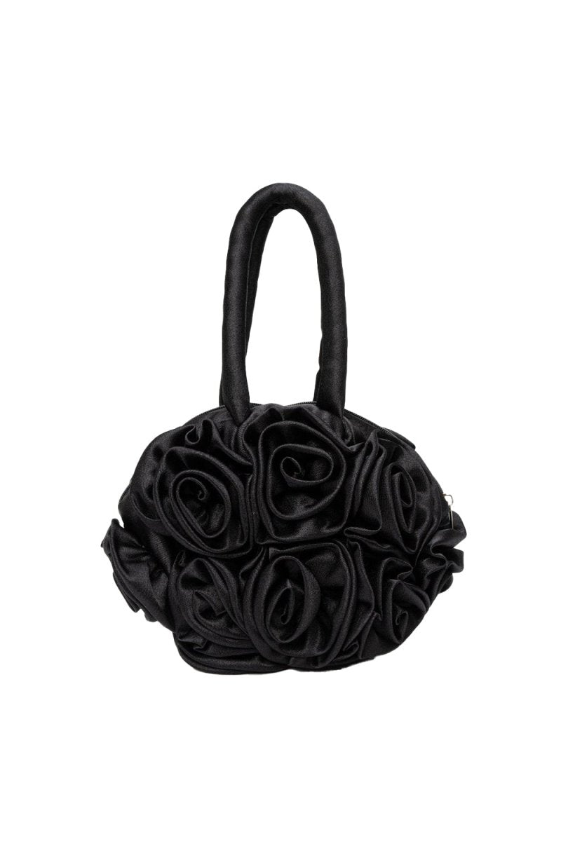 Francine Satin Flower Handbag - KissProm