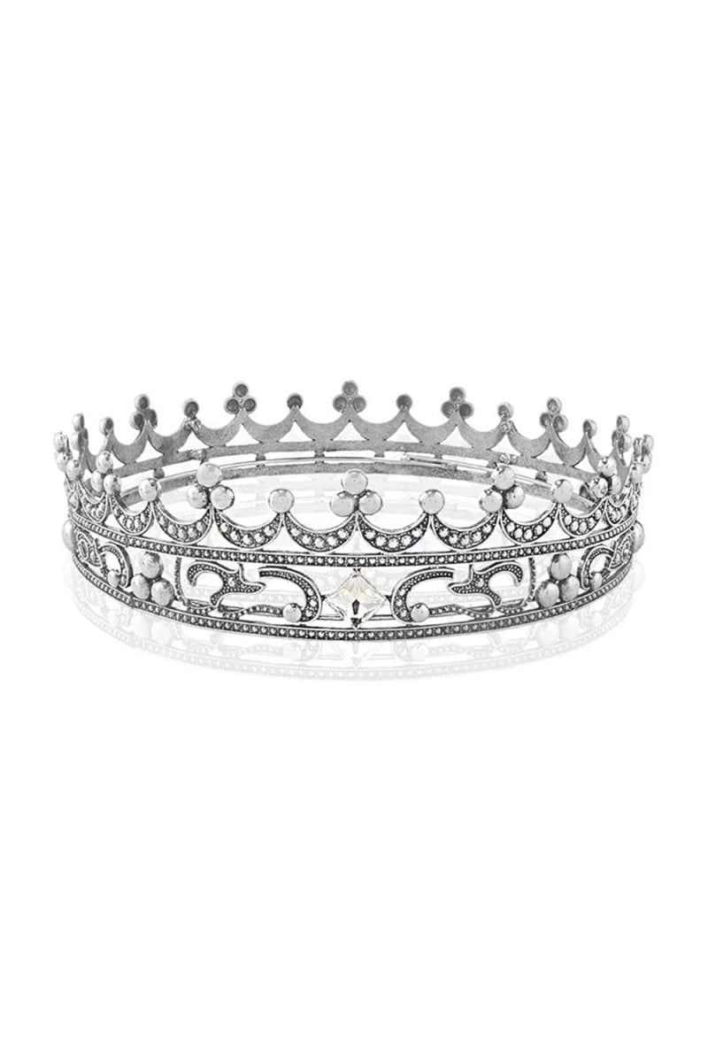 Full Crystal King Prom Tiara - KissProm