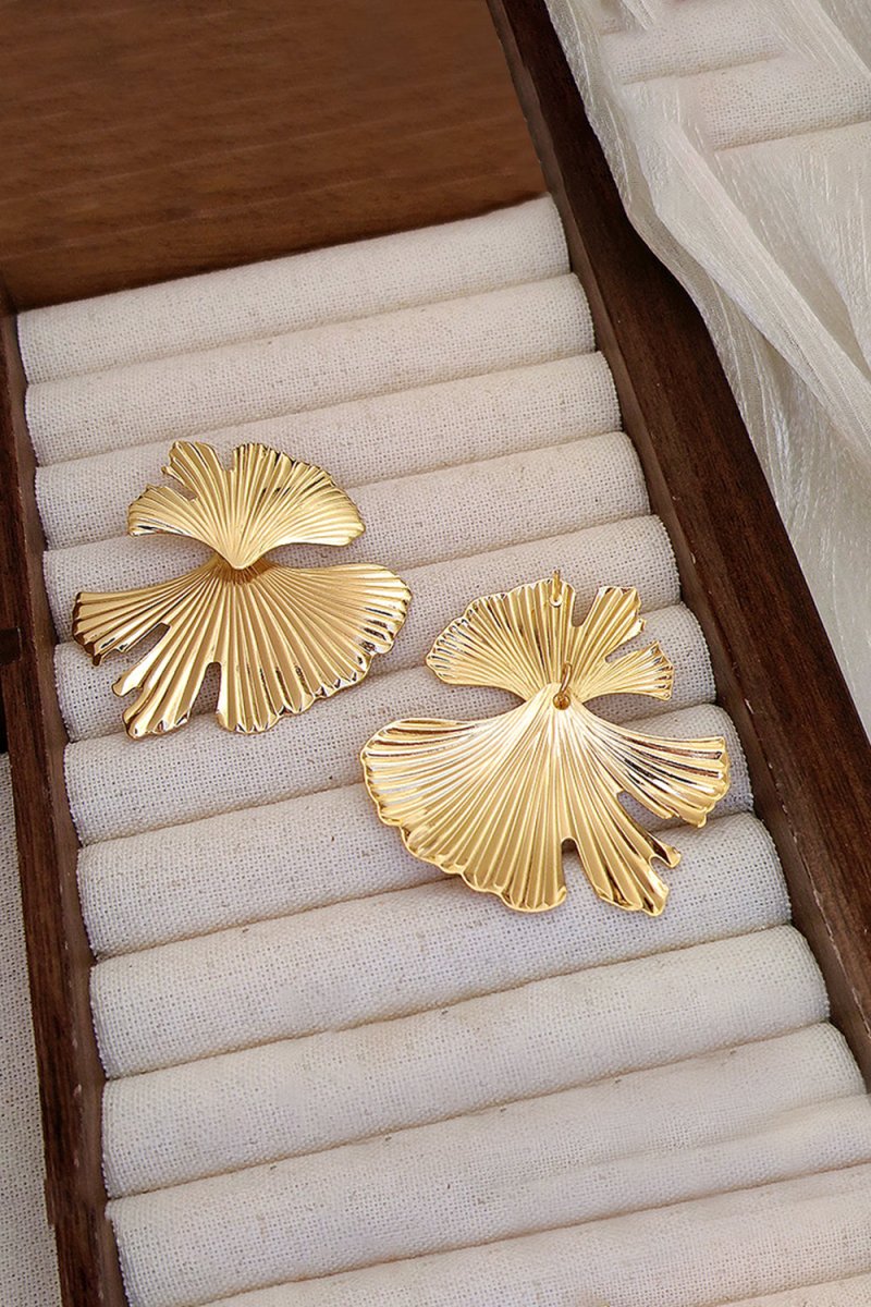 Ginkgo Leaf Flower Earrings - KissProm