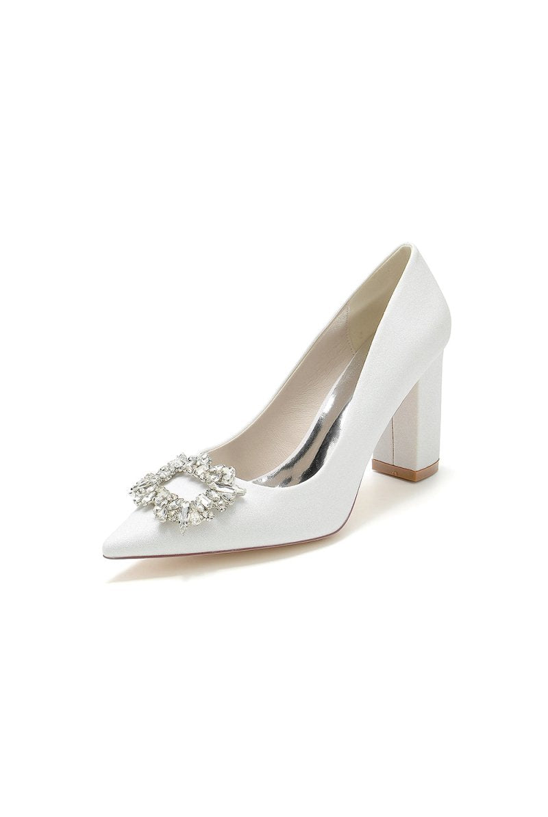 Gold Crystal Pumps with Rhinestone - KissProm