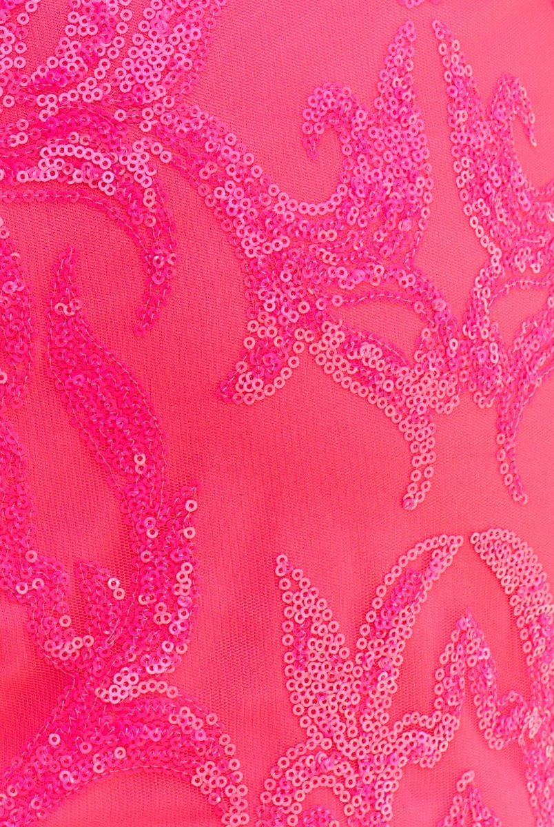 Arianna | Glitter Fitted V-Neck Spaghetti Straps Sequined Appliques Homecoming Dress