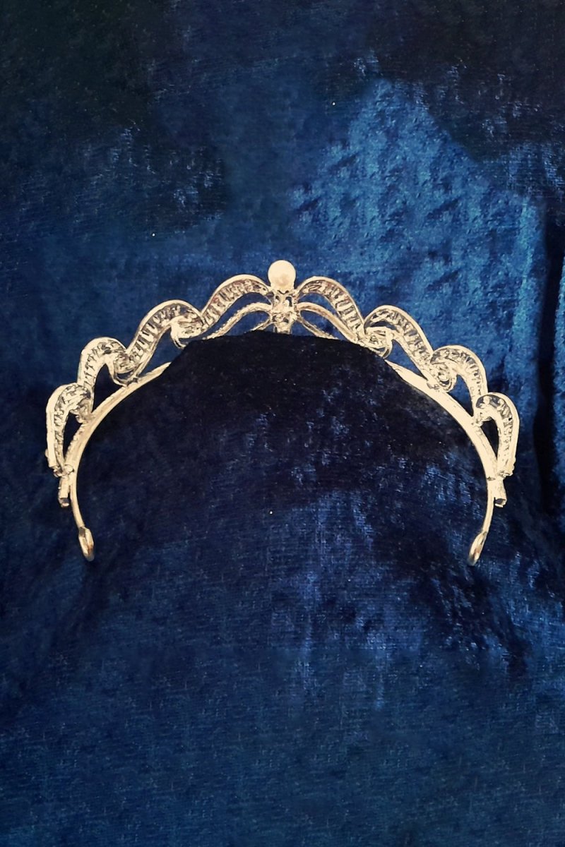 Gold Bridal Tiara With Pearl - KissProm