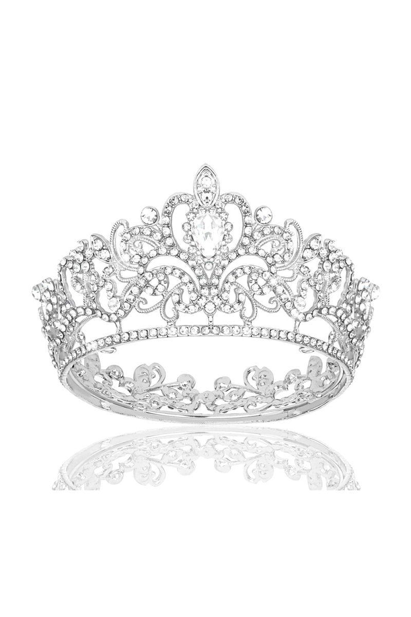 Gold Crystal Crown Accessories Rhinestones - KissProm