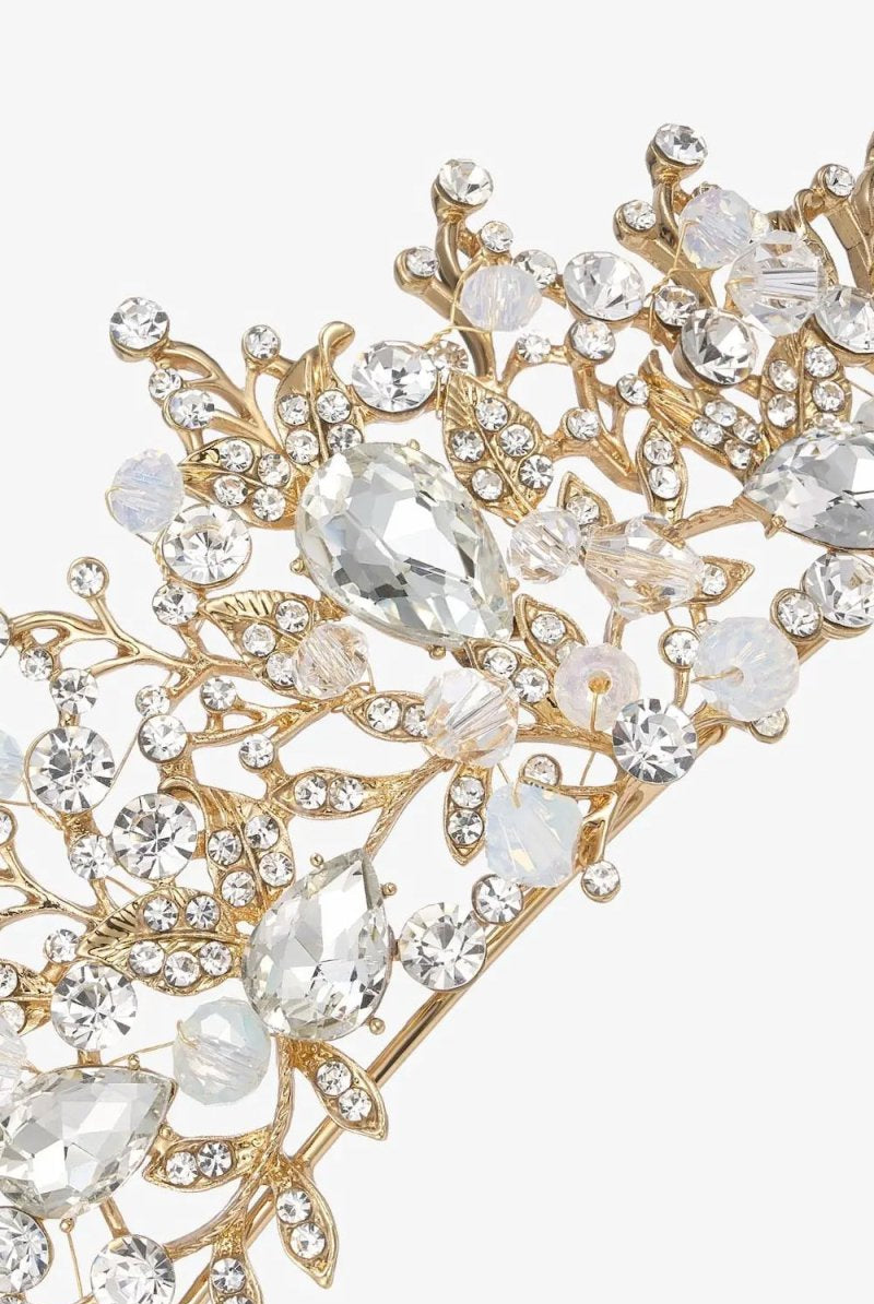 Gold Crystal Tiara Crwon