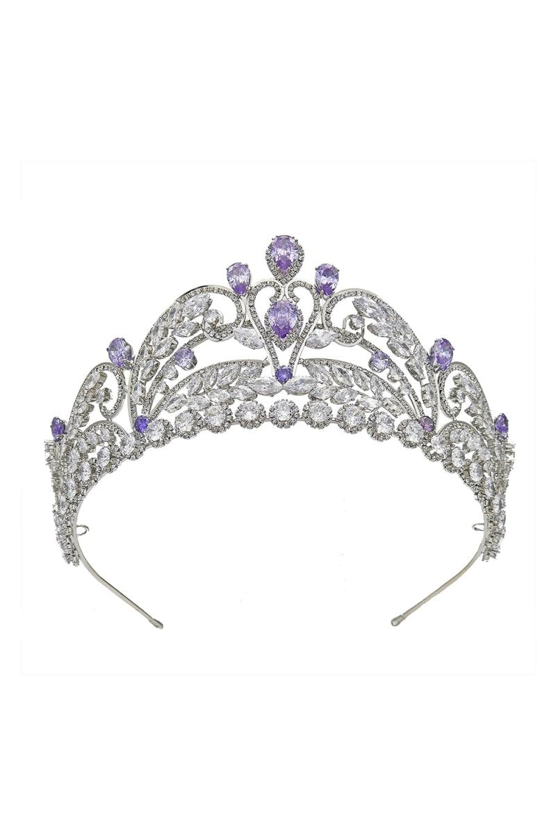 Gold Cubic Zirconia Bridal Tiara