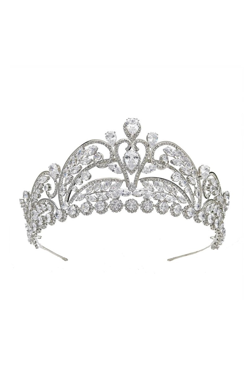 Gold Cubic Zirconia Bridal Tiara