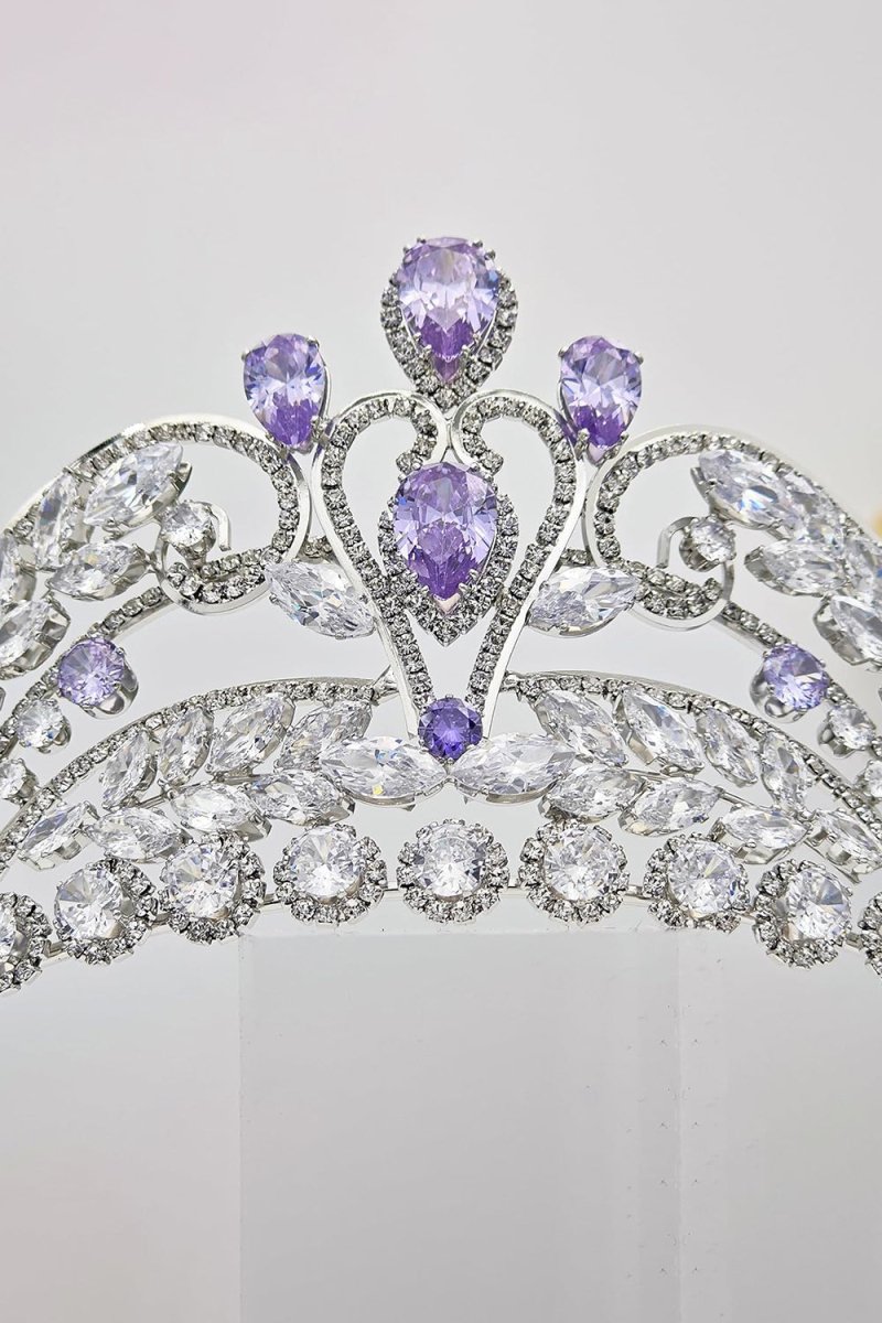 Gold Cubic Zirconia Bridal Tiara