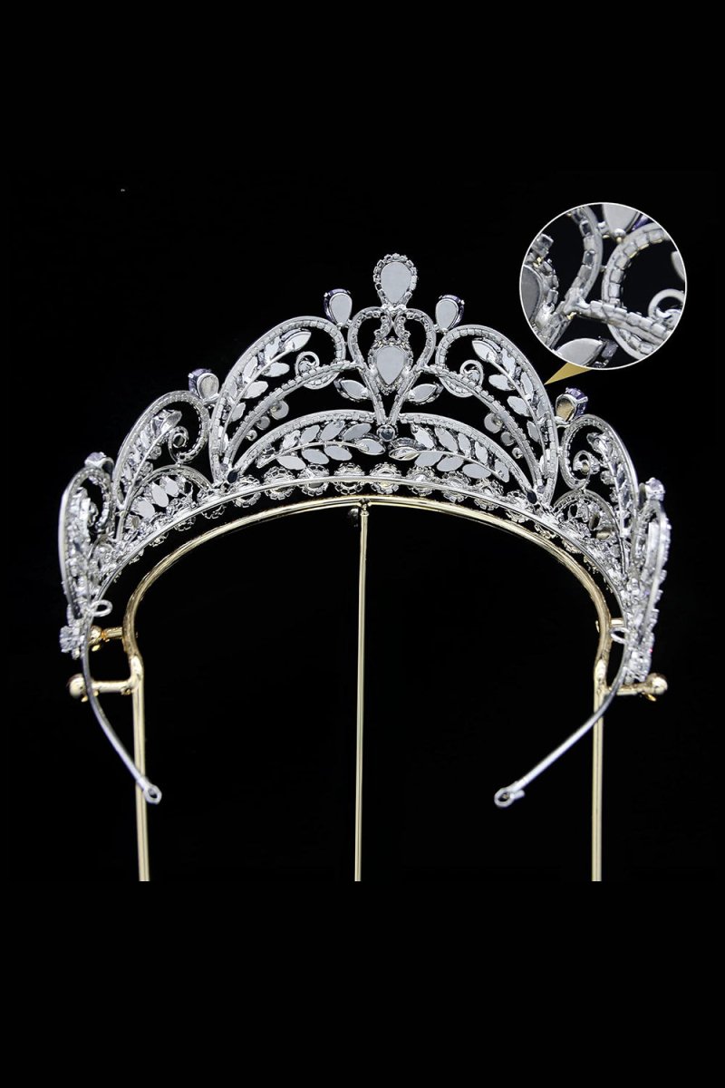 Gold Cubic Zirconia Bridal Tiara