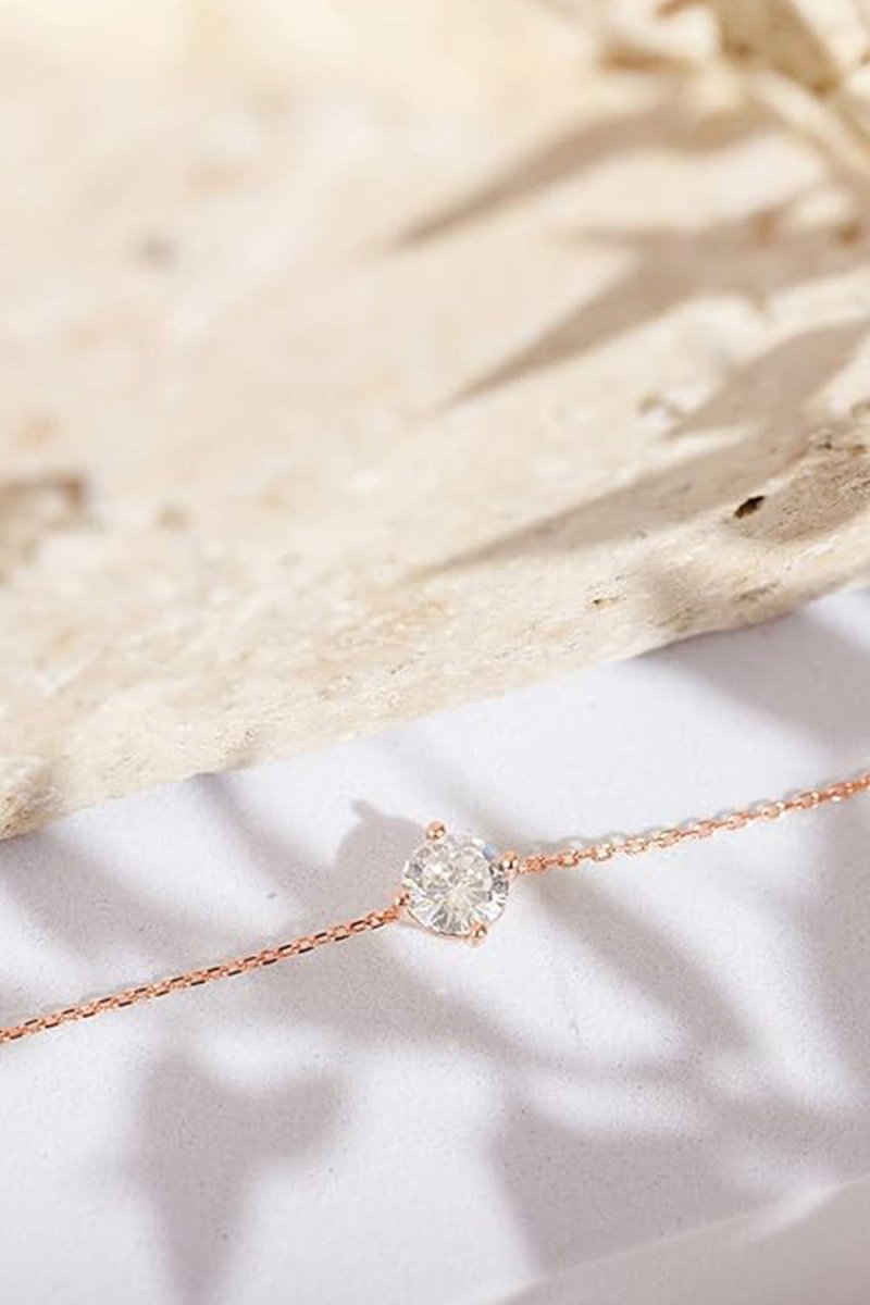 Gold Plated Solitaire Diamond Bracelets - KissProm