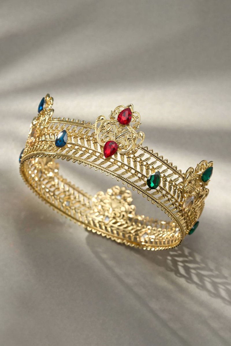 Gold Rheinstone King Crowns - KissProm