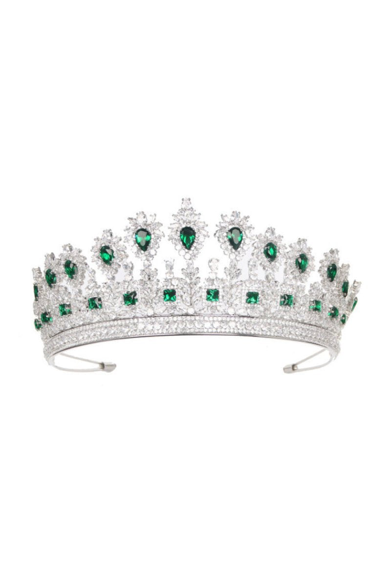 Green Zircon Princess Crown - KissProm