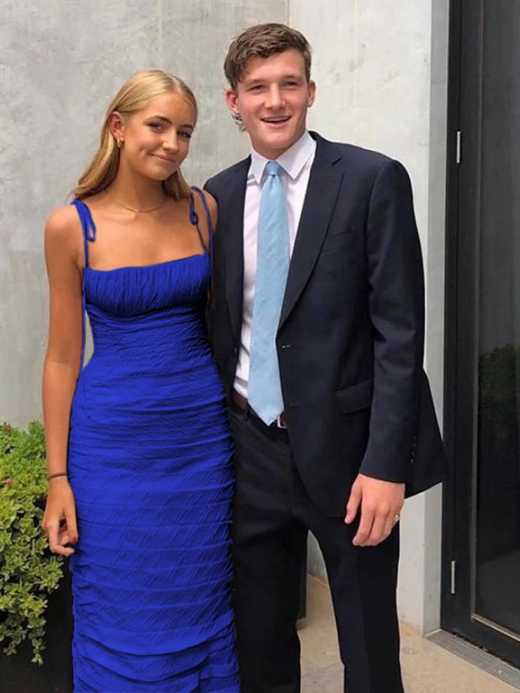 Henry | Mermaid Spaghetti Straps Floor Length Sleeveless Pink Prom Dress - KissProm