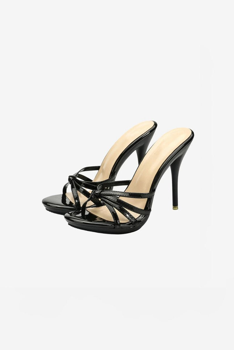 Hot Pink Pointed Toe Stiletto Sandals - KissProm