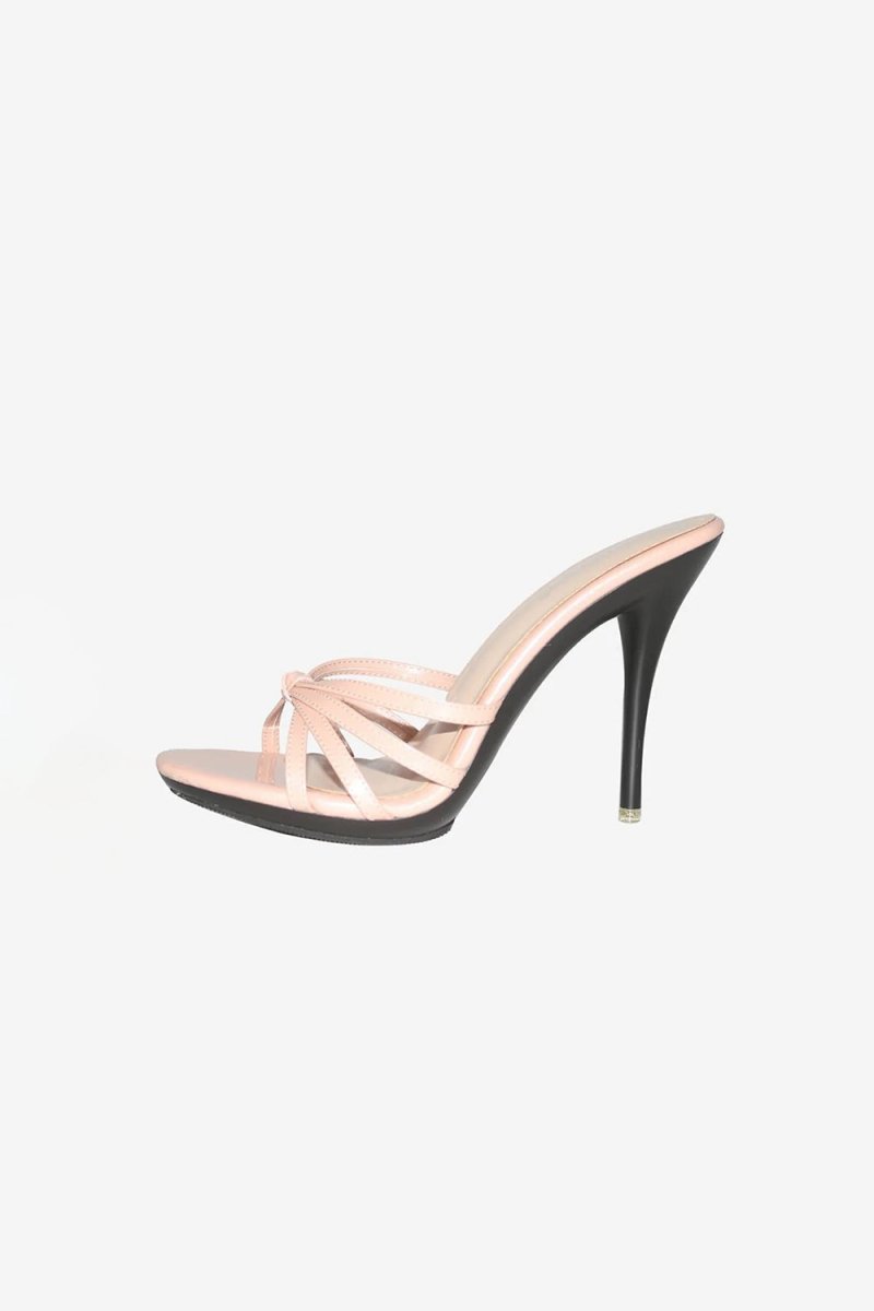 Hot Pink Pointed Toe Stiletto Sandals - KissProm