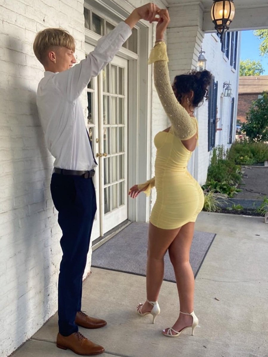 Jael | Yellow - Sweetheart Long Sleeves Bodycon Homecoming Dresses With Pearls