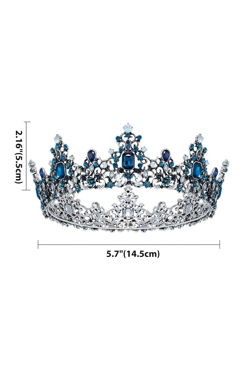 Jeweled Baroque Queen Crown - KissProm