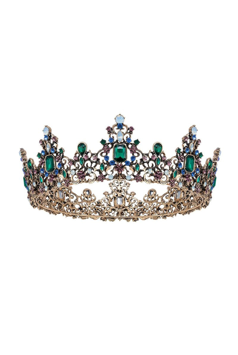 Jeweled Baroque Queen Crown - KissProm