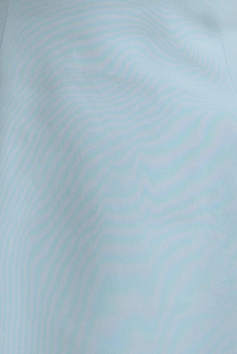 Kaida | Sky Blue - Sheath Strapless Flowers Cutout Short Homecoming Dresses