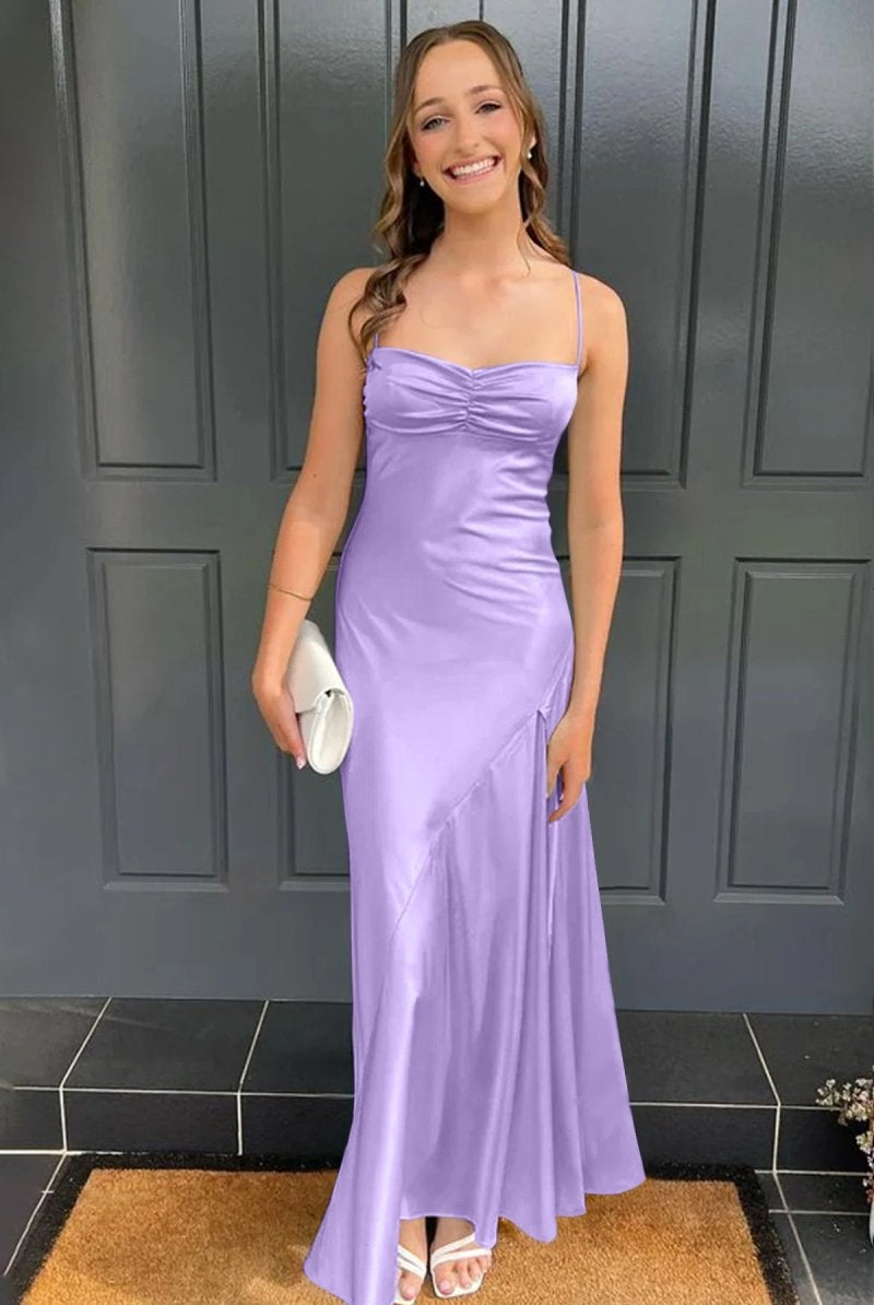 KissProm-Kitri Lilac Sweetheart Long Sheath Prom Dress With Split