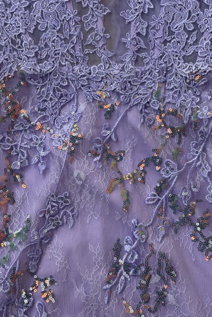 Joanne | Lilac - Bodycon Sweetheart Lace Short Tight Homecoming Dresses with Appliques - KissProm