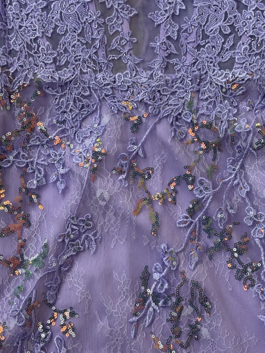 Joanne | Lilac - Bodycon Sweetheart Lace Short Tight Homecoming Dresses with Appliques - KissProm