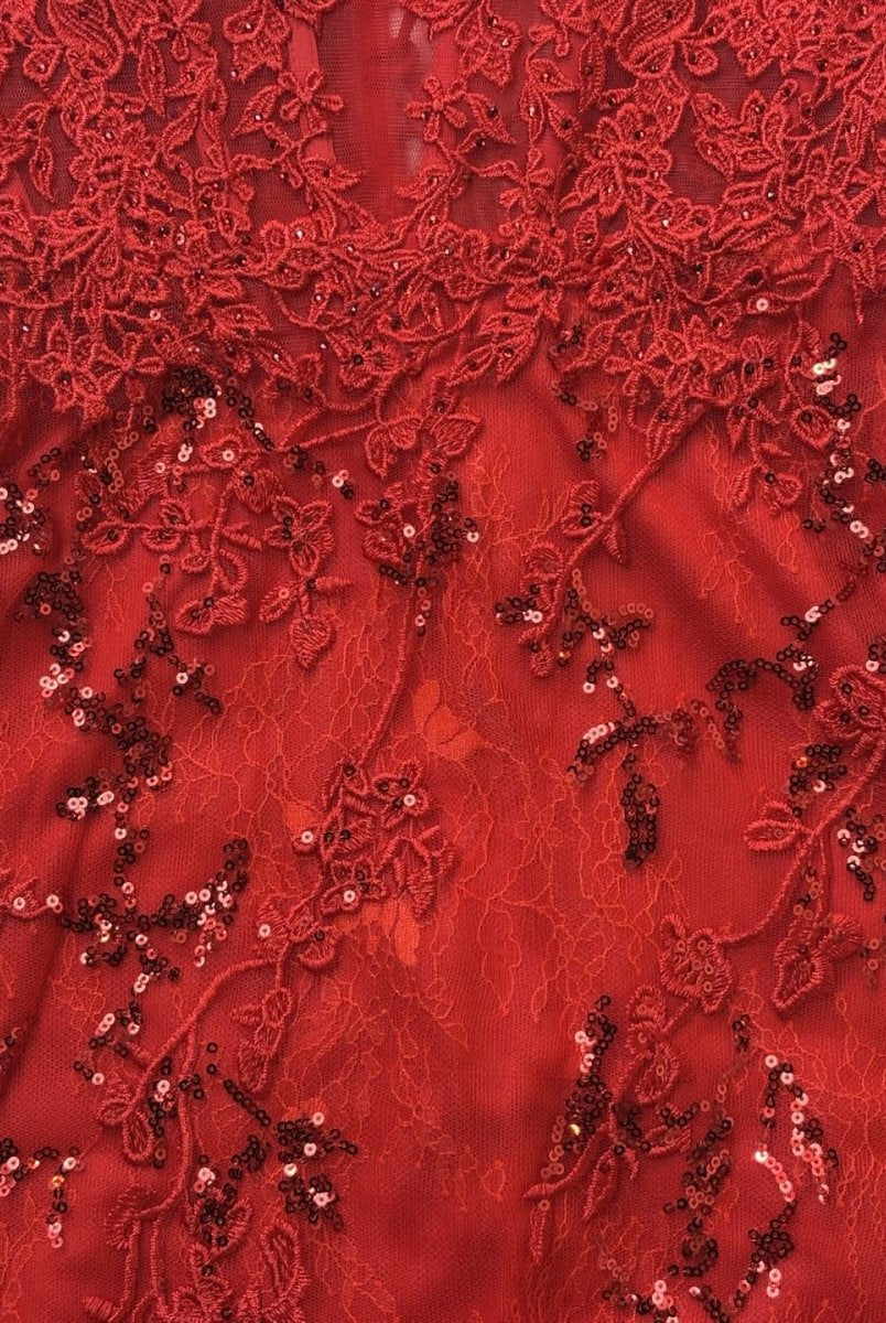 Joanne | Red - Bodycon Sweetheart Lace Short Tight Homecoming Dresses with Appliques - KissProm