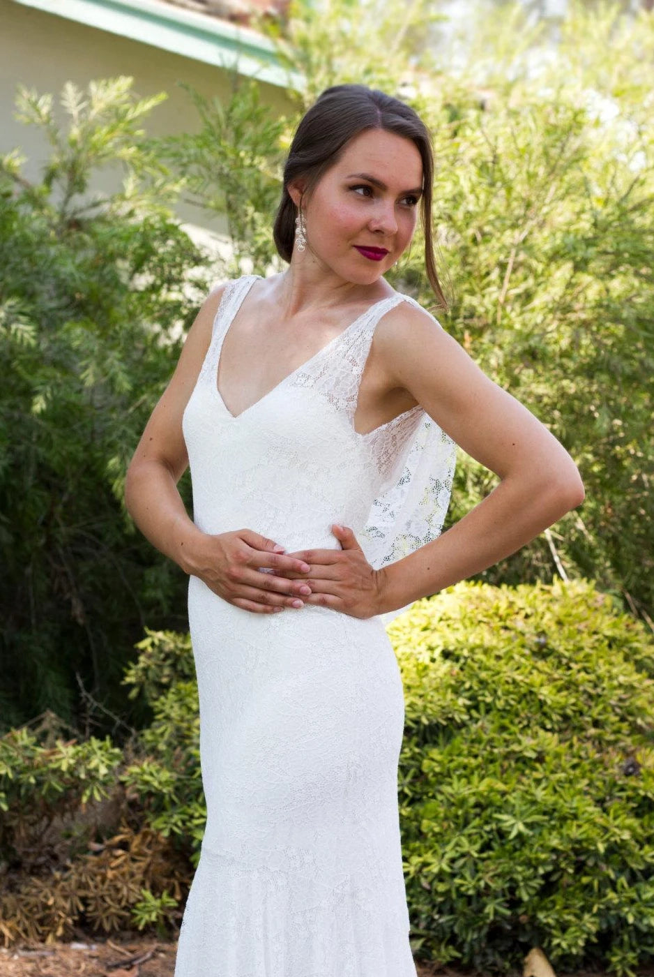 Lace Wedding Low Back Wedding Mermaid Wedding Backless Wedding Boho Wedding Dress