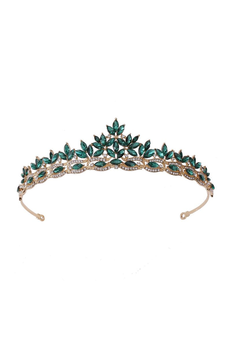 Leaf Crystal Crown - KissProm