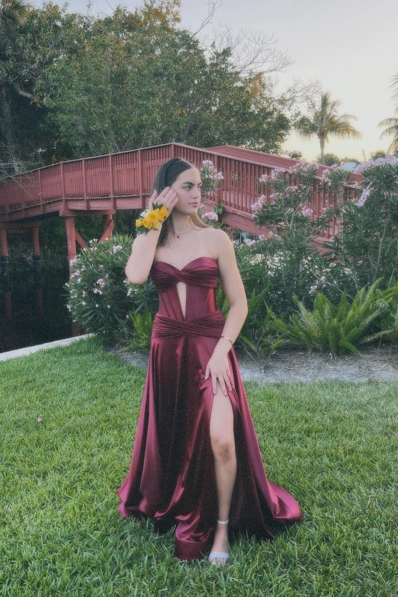 Leif | A Line Sweetheart Royal Blue Keyhole Long Prom Dress