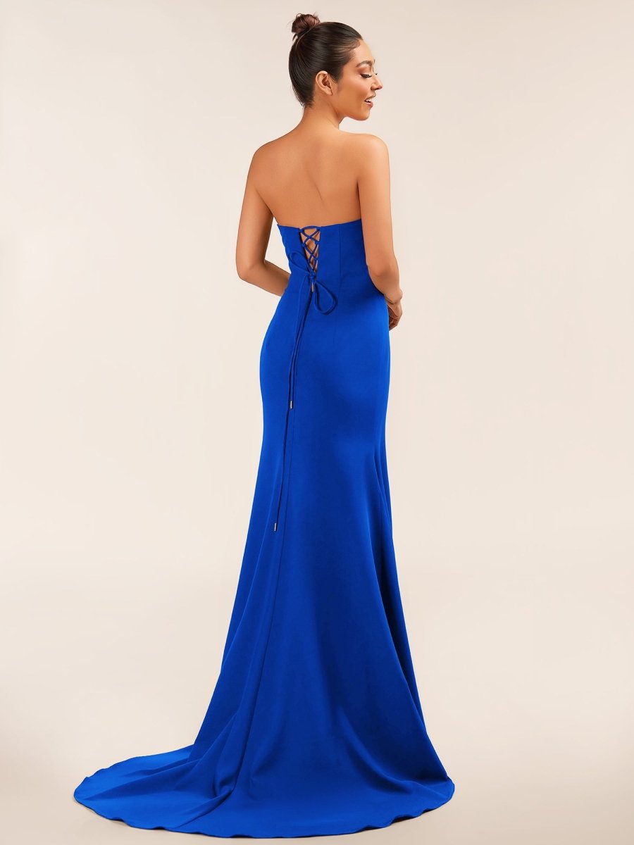 Lemus | Sweetheart Black Mermaid Prom Dress with Bow