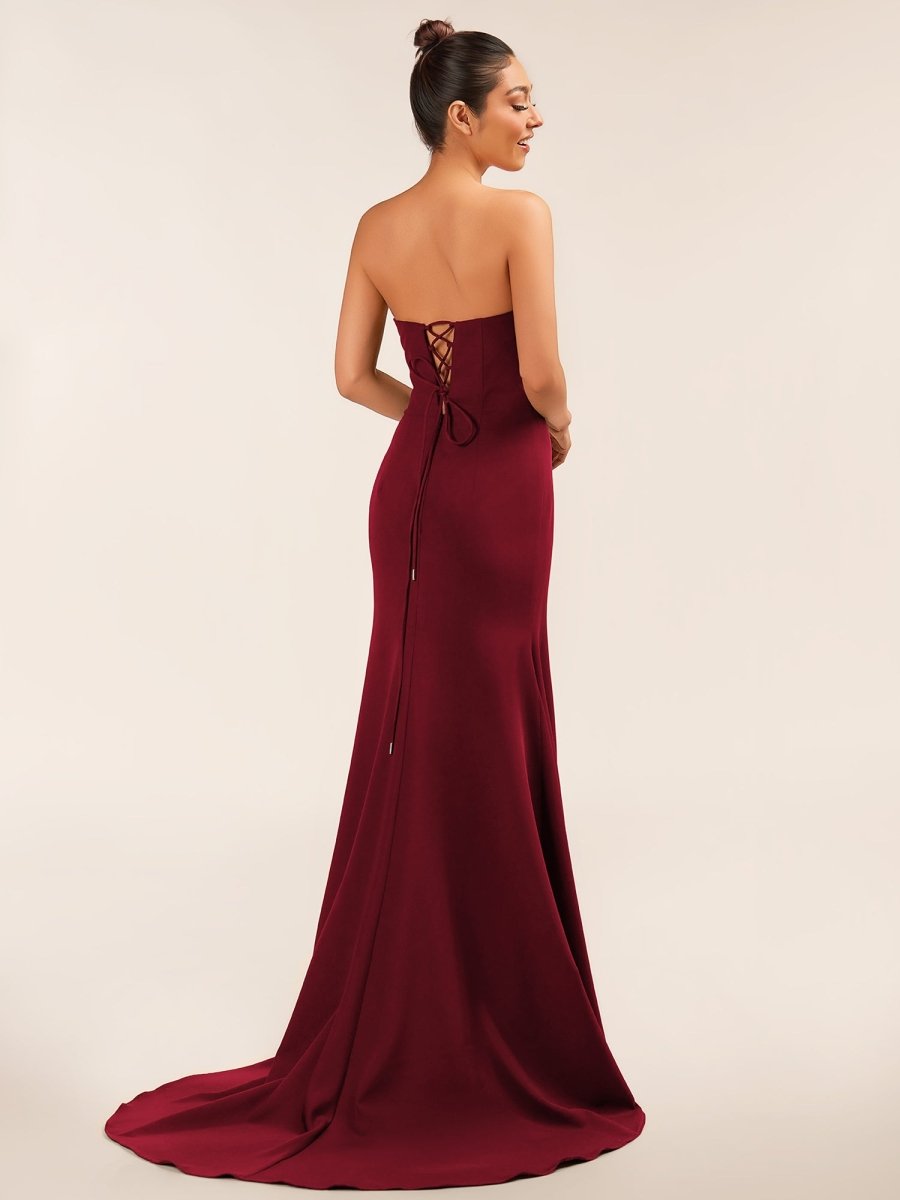 Lemus | Sweetheart Black Mermaid Prom Dress with Bow