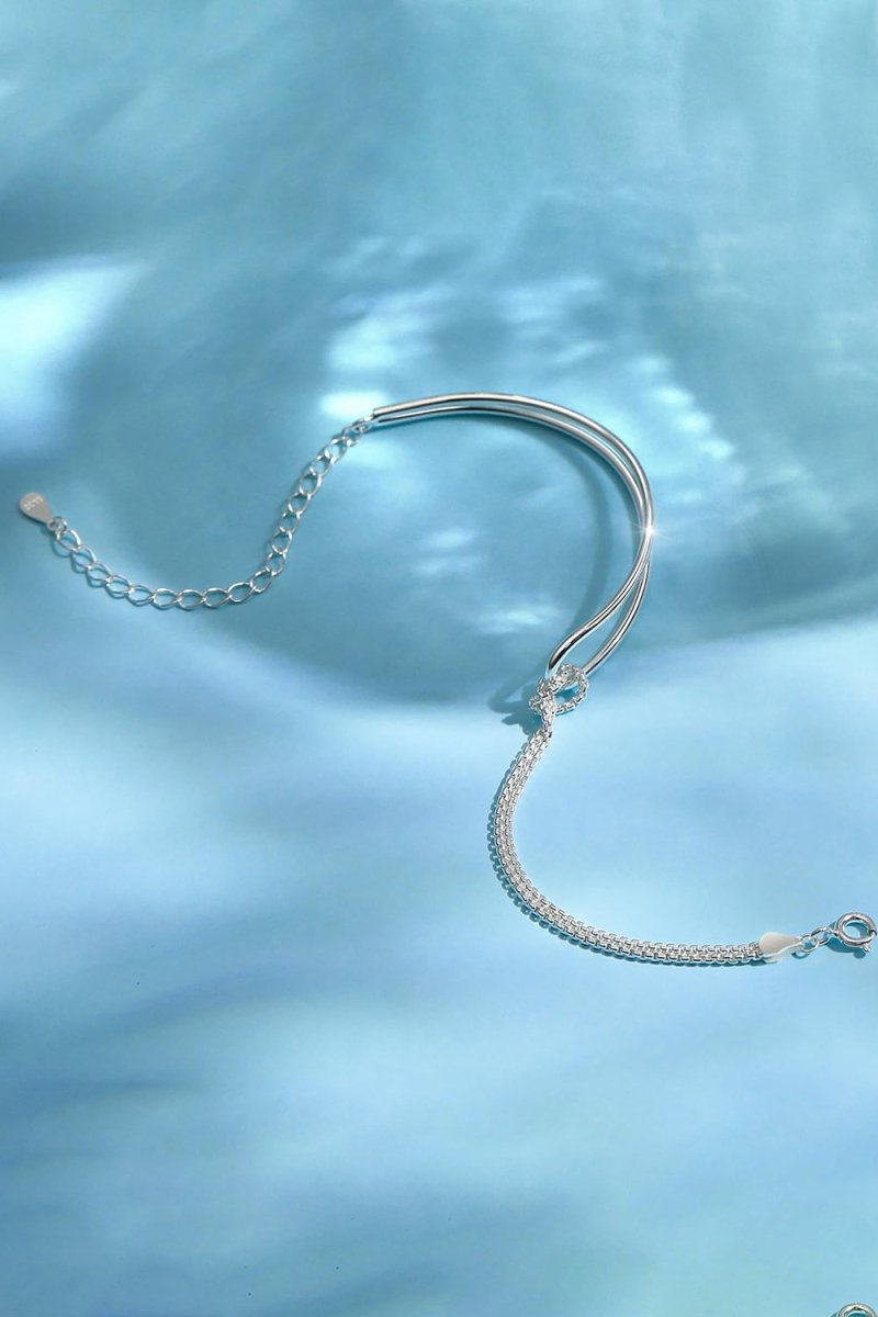 Love Knot Double Layered Gold Bracelets - KissProm